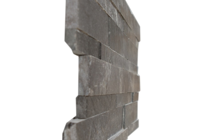 Black Quartzite geborsteld , Steenstrips