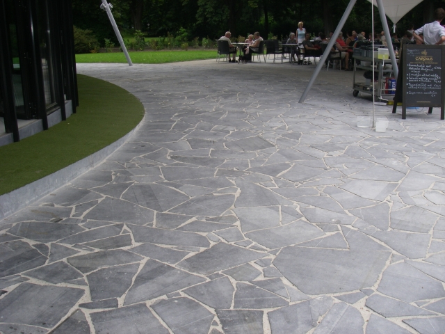 Belgische blauwe hardsteen, Flagstones